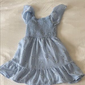 Cat & Jack Light Blue Floral Kids Dress